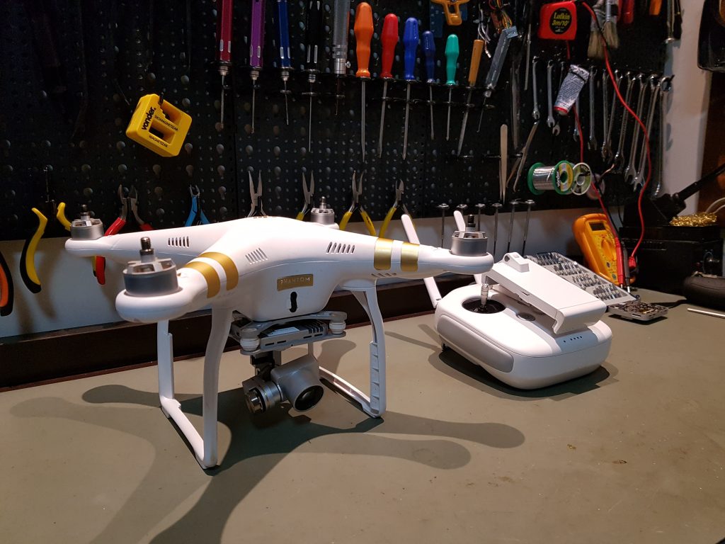 troca da shell phantom 3