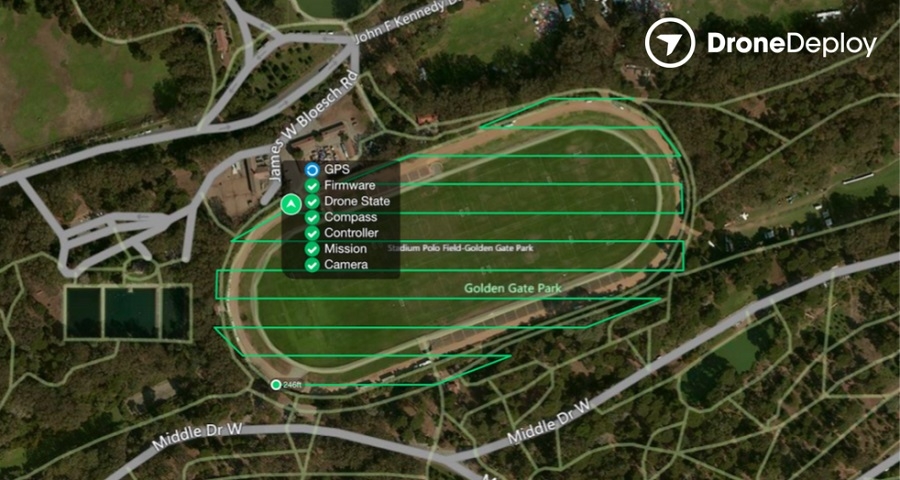 mapeamento aéreo com drone deploy