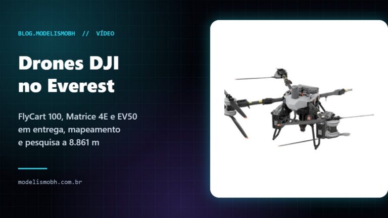 Vídeo: drones DJI no Everest com FlyCart 100, Matrice 4E e EV50