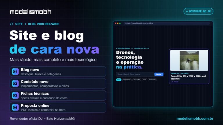 Site e blog da ModelismoBH de cara nova: veja o que mudou